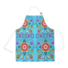 Geometric Floral Winter Apron