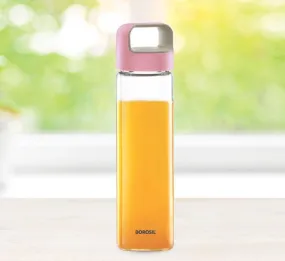 Glass Bottle With Pink Lid