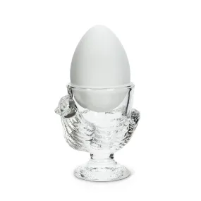 GLASS CHICKEN EGG CUP 3"