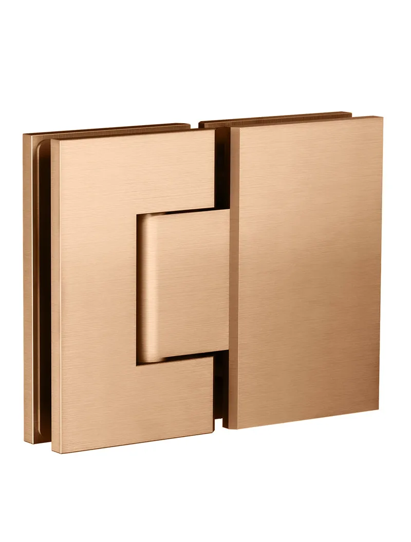 Glass to Glass Shower Door Hinge - Lustre Bronze