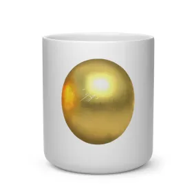 Gold Material Heart Shape Mug