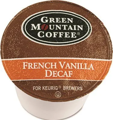 Green Mountain Coffee French Vanilla Decaf Coffee K-Cups 24 Per Box