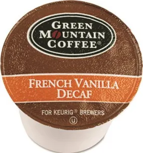 Green Mountain Coffee French Vanilla Decaf Coffee K-Cups 24 Per Box