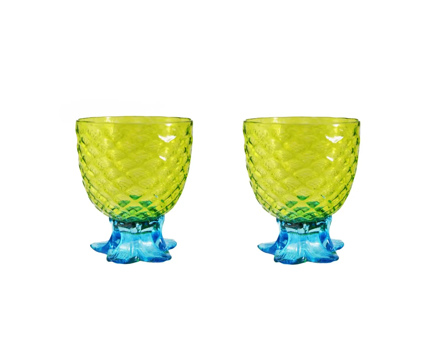 Green Pineapple Cup Pair