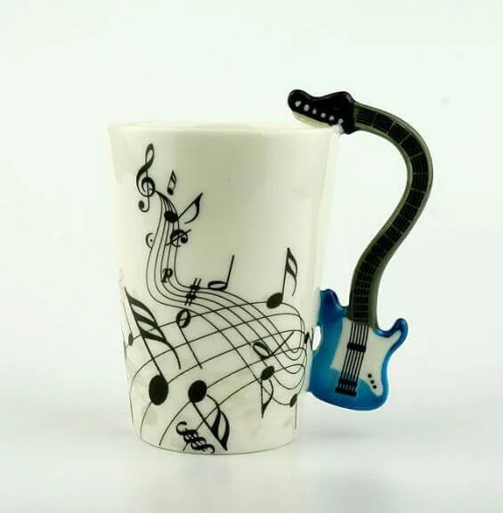 Guitar Style Ceramic Mug