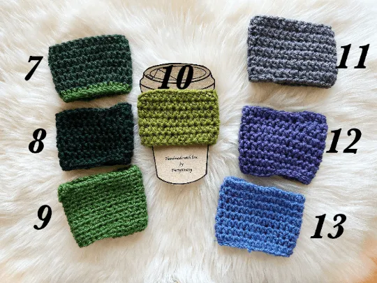 Handknit Coffee Cozy | Crochet Cup cover | reusable washable cup sleeve | Tea warm cozy | Coffee & tea lover | recycle go green love earth