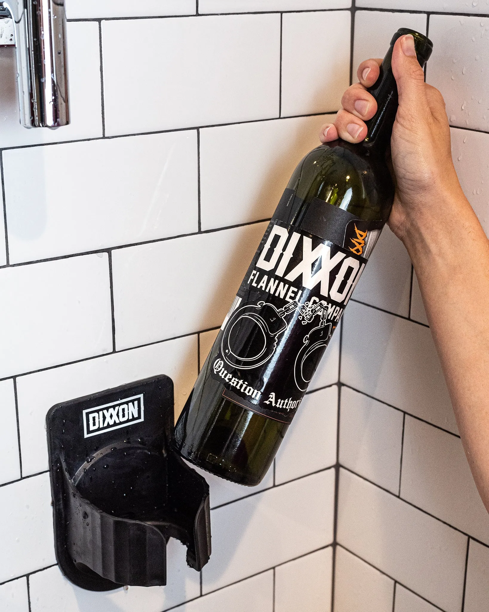 Happy Hour in the Shower Wine Holder