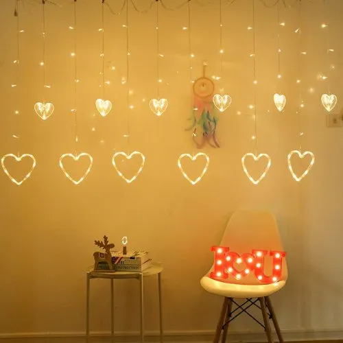 Heart Shape LED Light String , Waterproof Decorative Light for Indoor & Outdoor.