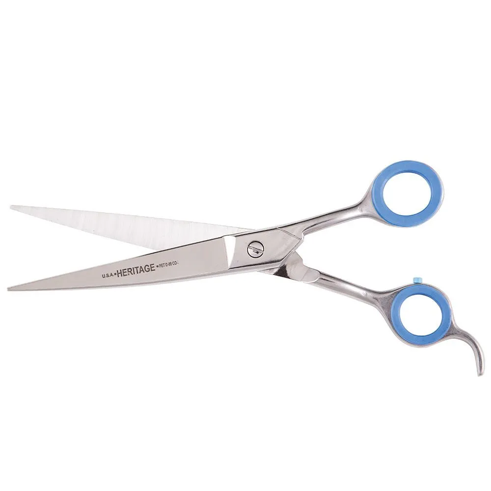 Heritage Cutlery D88-CO 8'' Pet Grooming Scissor / Curved Blade / Offset Handles