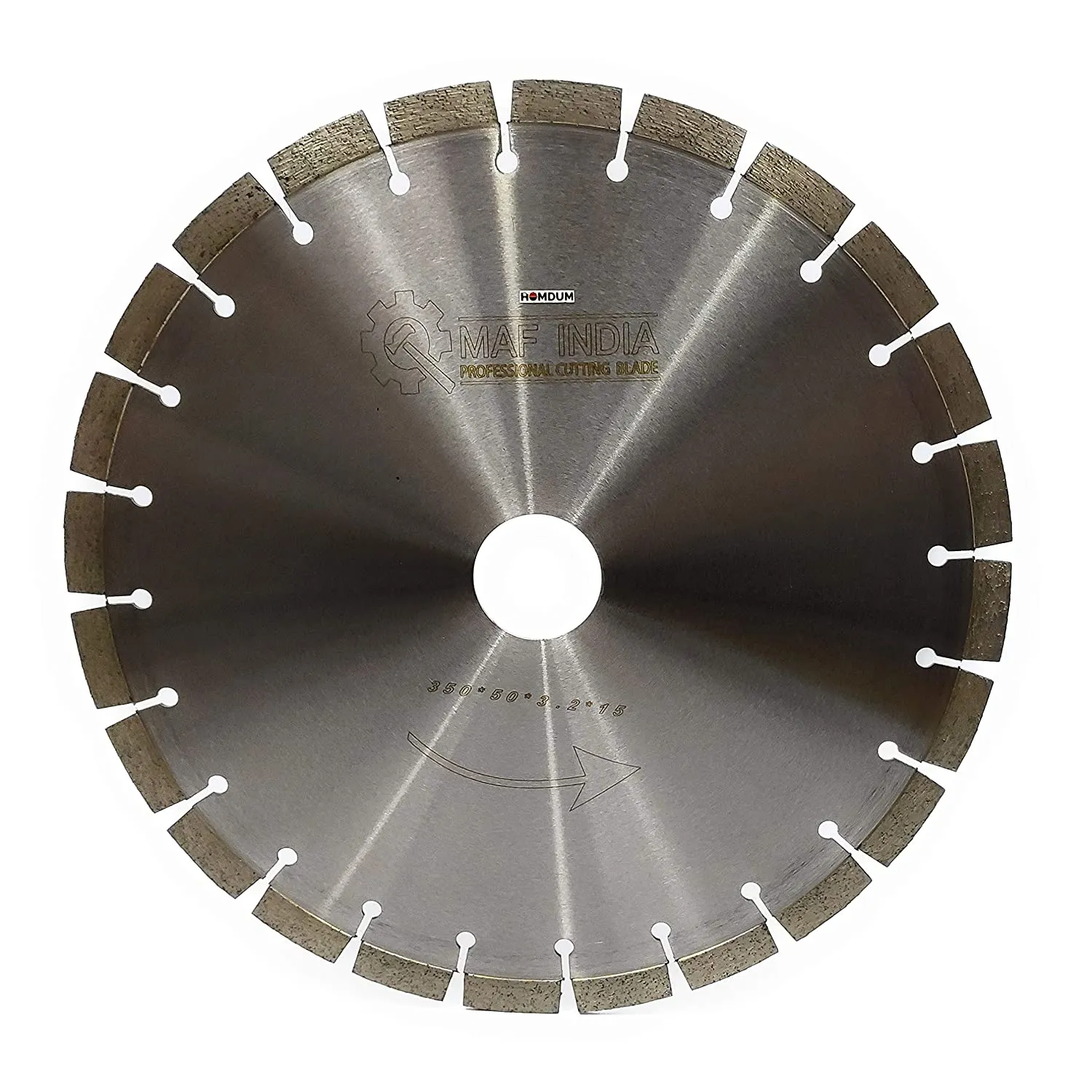 Homdum 14 Inch Premium Segmented Diamond Saw Blade for Concrete Wall Slotting & Stihl Saw 350mm Concrete/Asphalt Road Cutter Machine Circular Cutting Wheel for Slate Marble Stone and Granite.