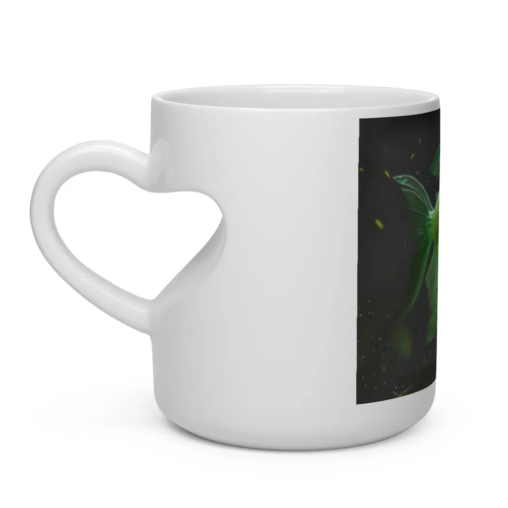 Hook Lung Jaw Heart Shape Mug