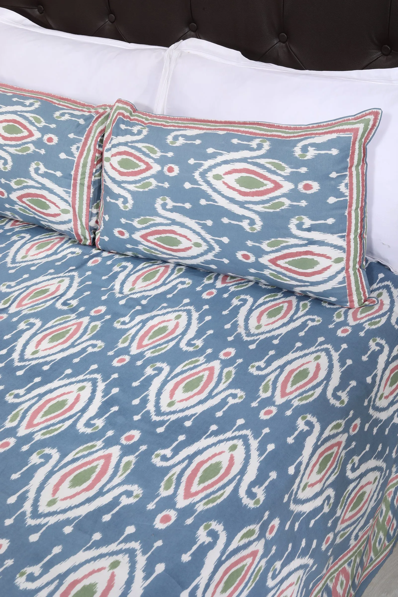 Ikkat Paan Cotton Bedsheet