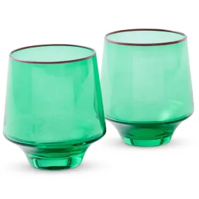 Jaded Tumbler Glass Set Of 2