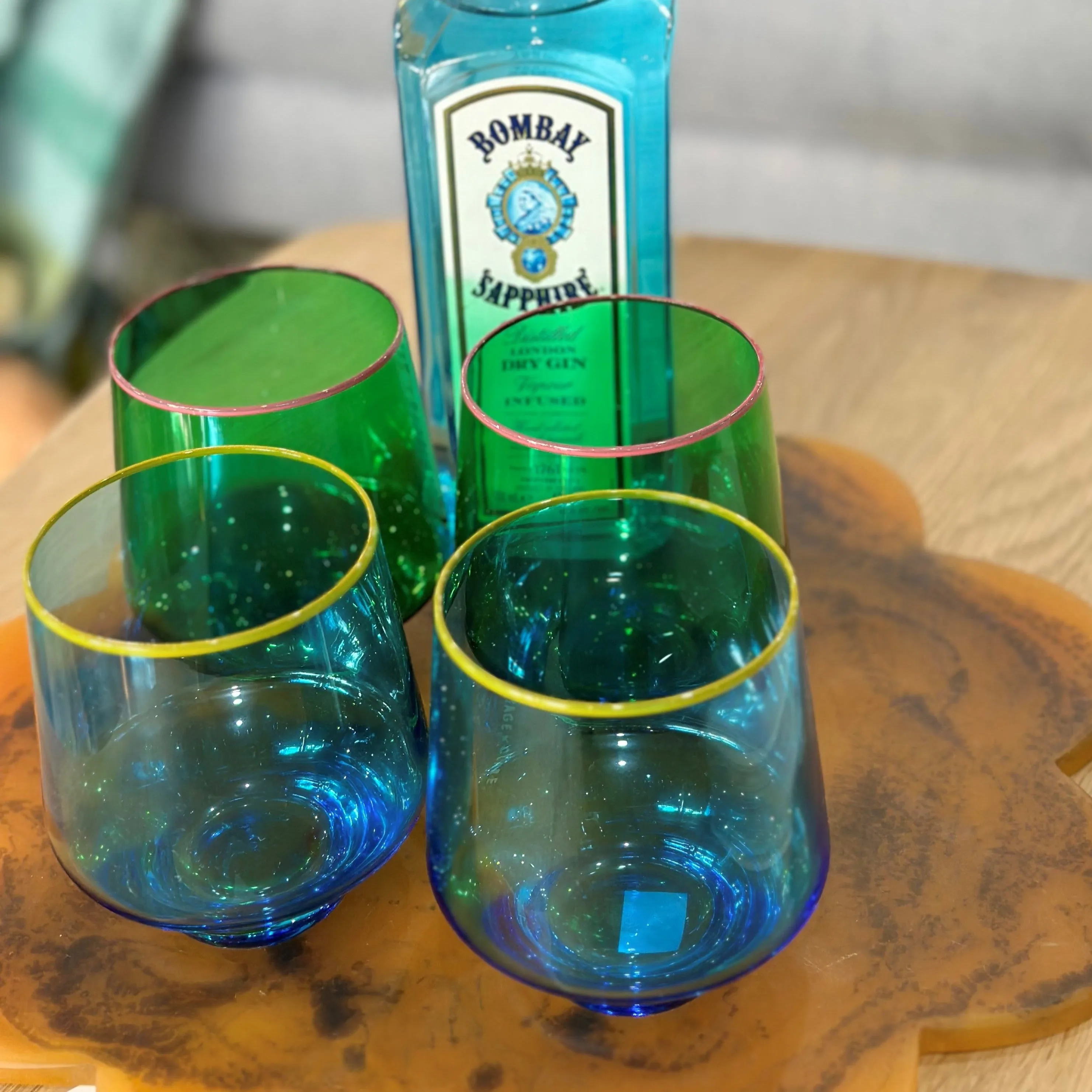 Jaded Tumbler Glass Set Of 2