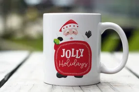 Jolly Santa Christmas Coffee Mug