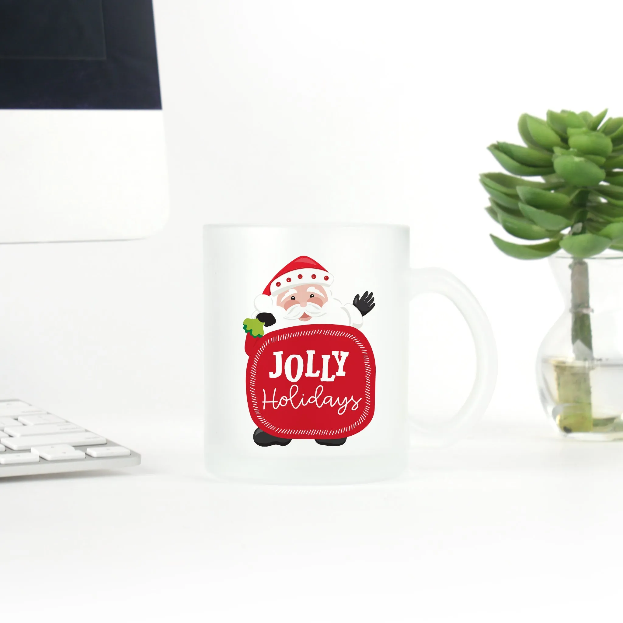 Jolly Santa Christmas Coffee Mug