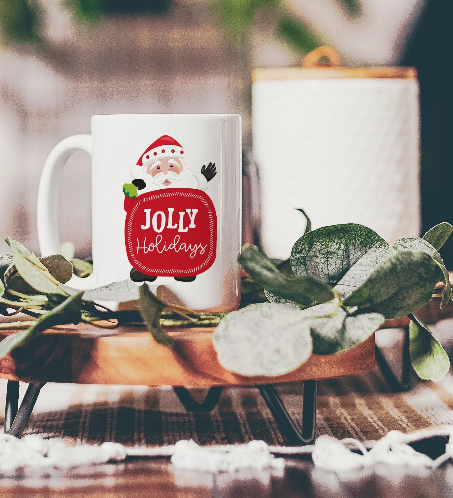 Jolly Santa Christmas Coffee Mug