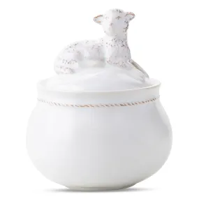 Juliska Clever Creatures Henri Lamb Lidded Jar