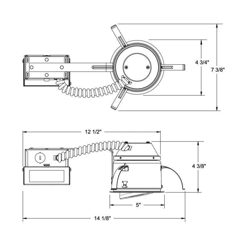 Juno IC1LED 4" LED Ajustable Remodel Housing