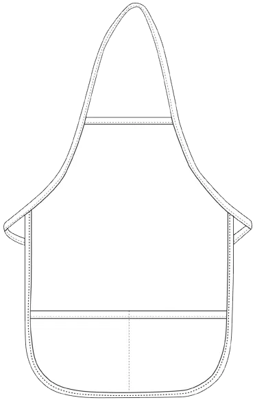 Khaki Kid's Bib Apron (2 Pockets)