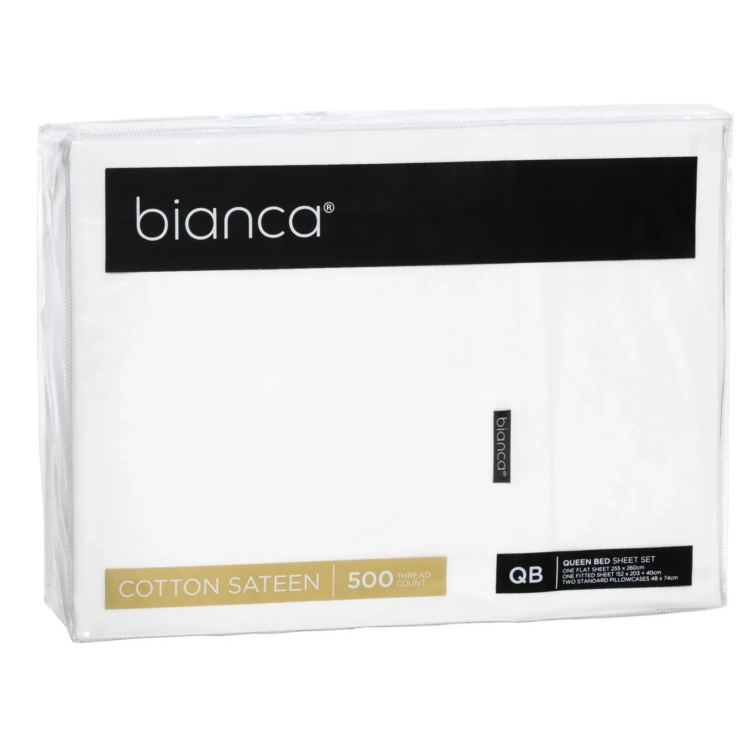 Kingston 500TC cotton sateen sheet sets WHITE by Bianca