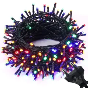 Kuber Industries 3 Pieces 8 MM 15 Meter LED's Waterproof Fairy Decorative String Light - Red Green Blue - Decoration Indoor/Outdoor for Party Wedding Diwali -CTKTC23016