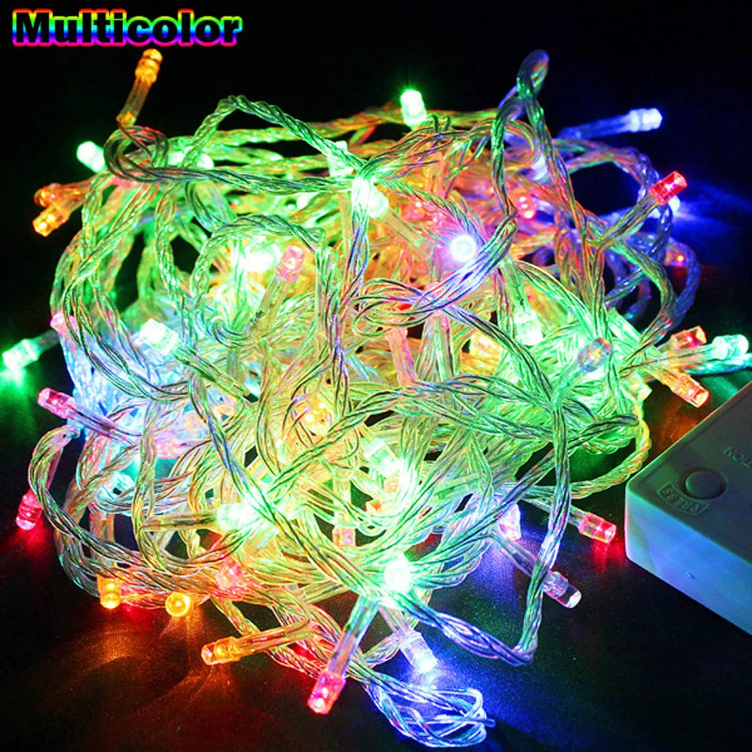 Kuber Industries 3 Pieces 8 MM 15 Meter LED's Waterproof Fairy Decorative String Light - Red Green Blue - Decoration Indoor/Outdoor for Party Wedding Diwali -CTKTC23016