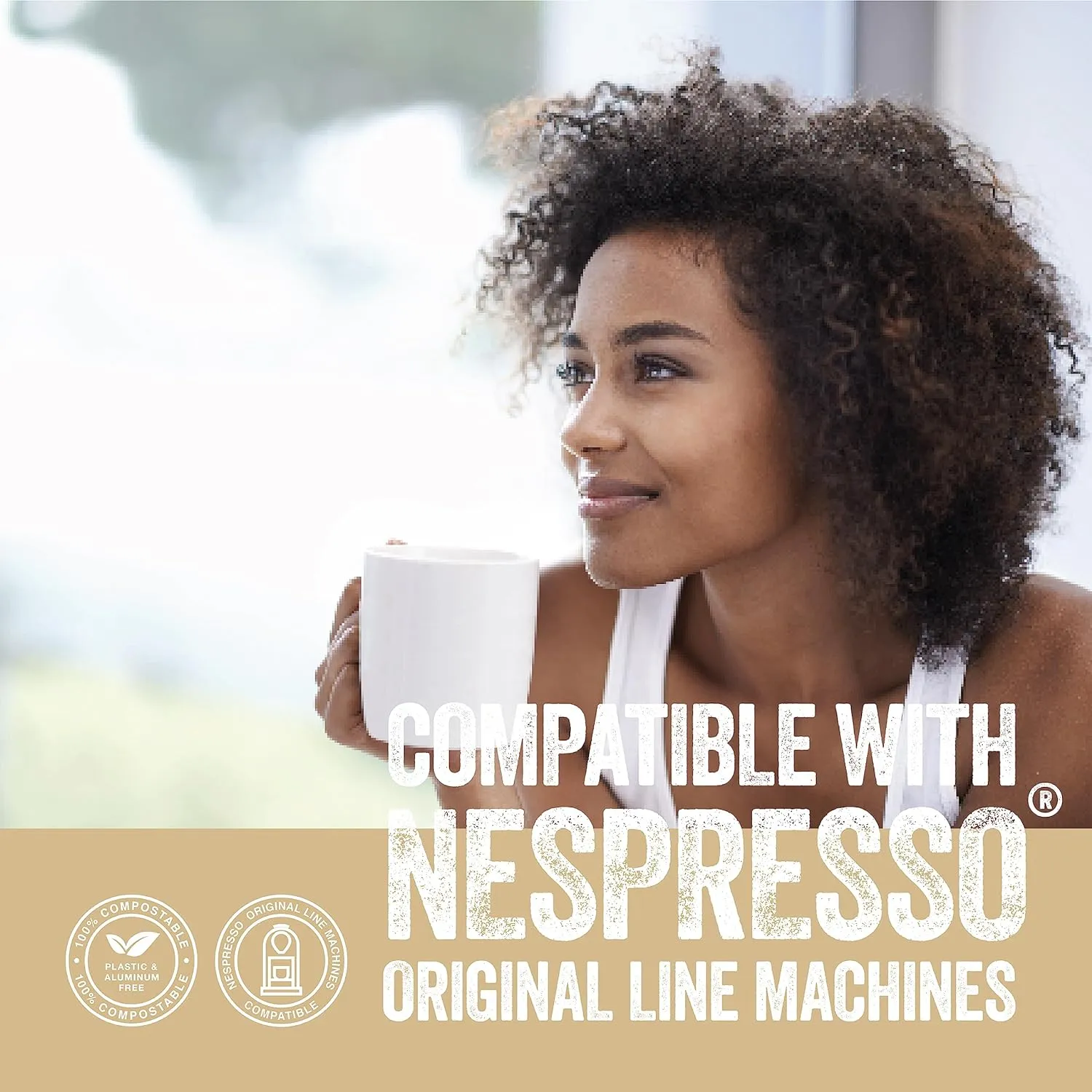 La Natura Organic Espresso Intenso Coffee Pods - Dark Roast Arabica Coffee Capsules for Nespresso Original Line Machines - Compostable Capsules, Aluminum-Free - Single-Serve Pods (10 Count)