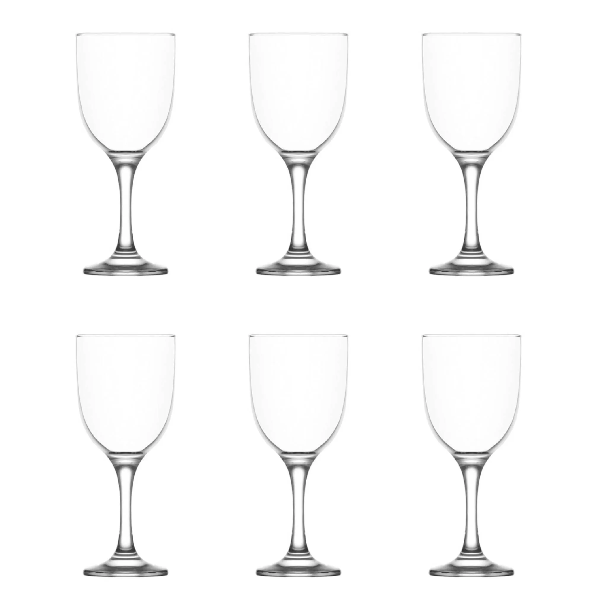 Lav Tokyo Stemmed Wine Glass Set, 6 Pcs, 9.75 Oz (290 cc)