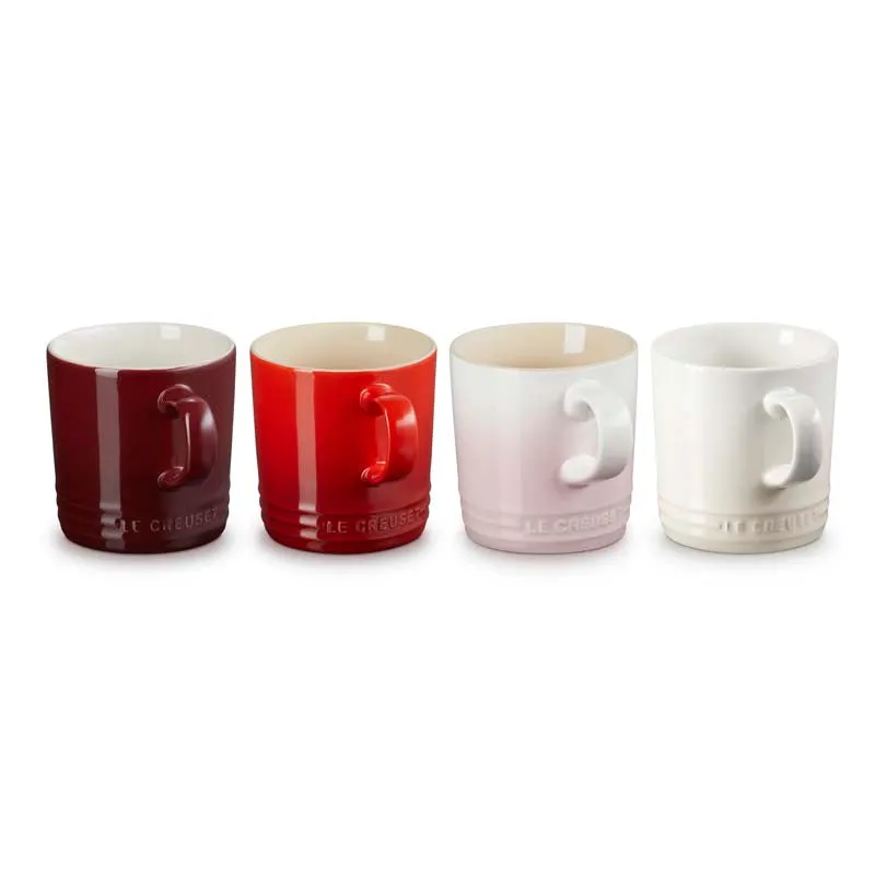 Le Creuset Stoneware La Petits Fours Collection Mugs 350ml (Set of 4)