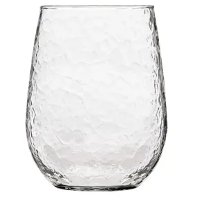 Libbey 1082 17 oz. Molten Hammered Stemless Wine Glass - Case of 12 Pcs