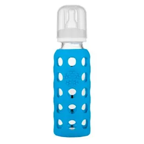 Lifefactory Glass Baby Bottle 265ml - Cobalt