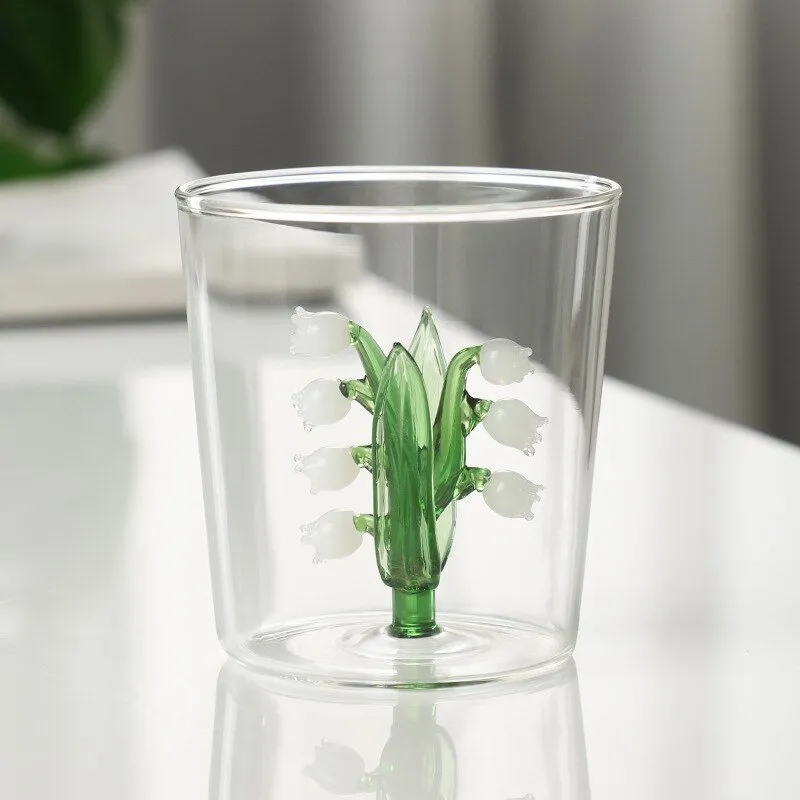 Lily of The Valley Series Transparent Glass Goblet