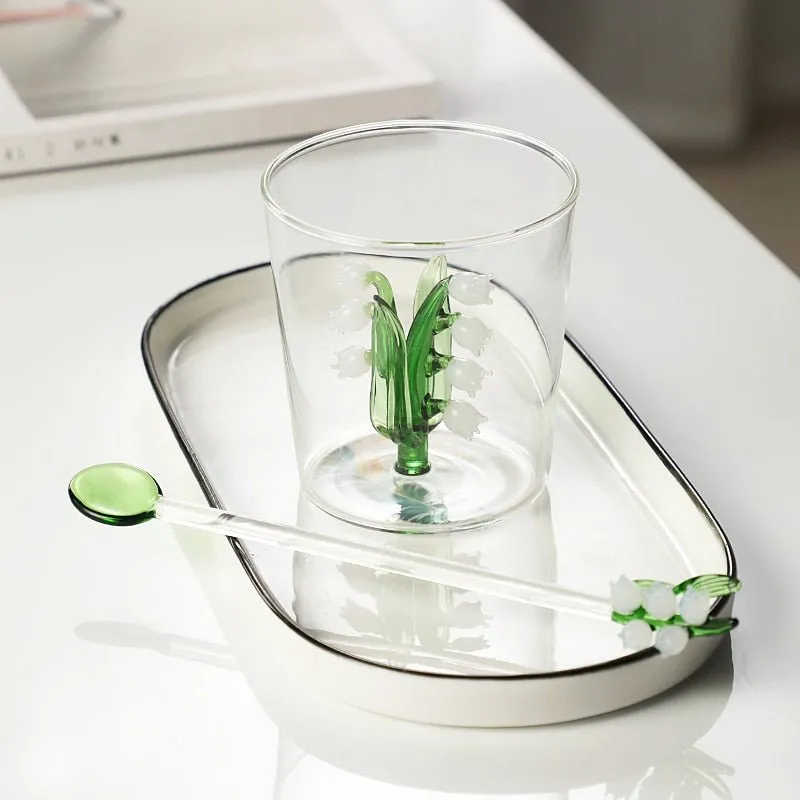 Lily of The Valley Series Transparent Glass Goblet