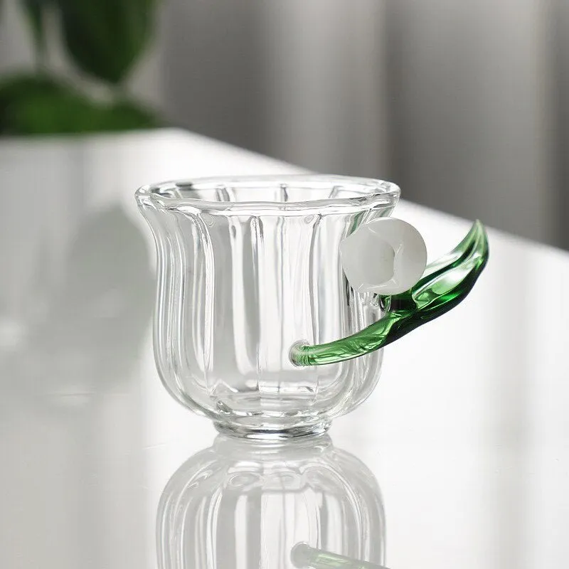 Lily of The Valley Series Transparent Glass Goblet