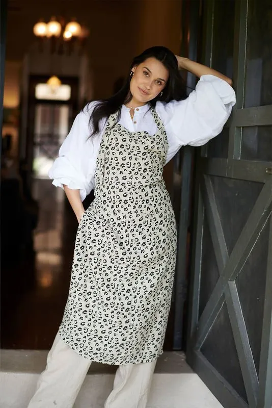 Linen Apron - Leopard