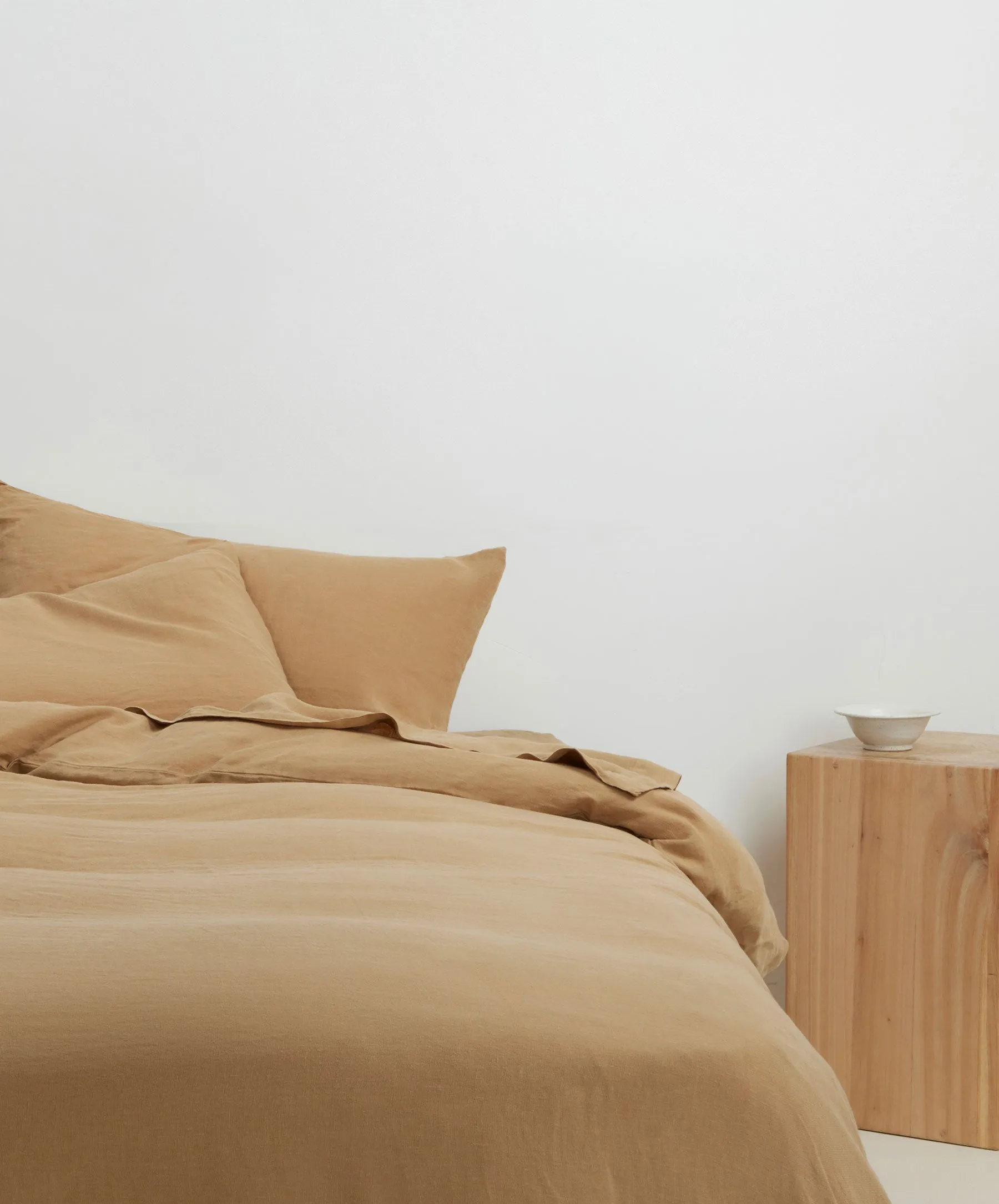 Linen Duvet Cover Set - Sand