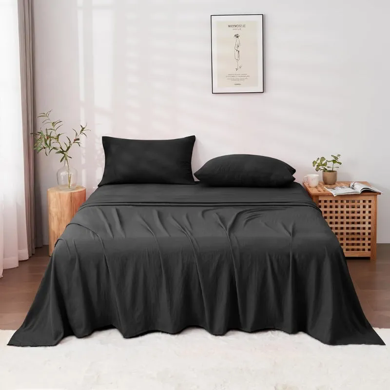 Linenova Pre-Washed Cotton Sheet Set