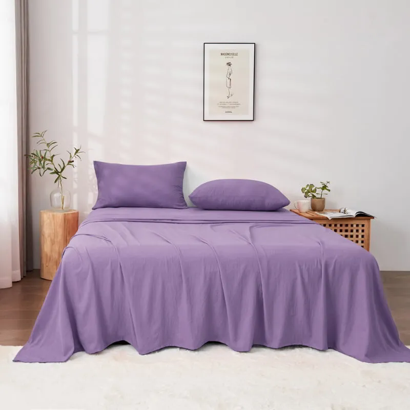 Linenova Pre-Washed Cotton Sheet Set