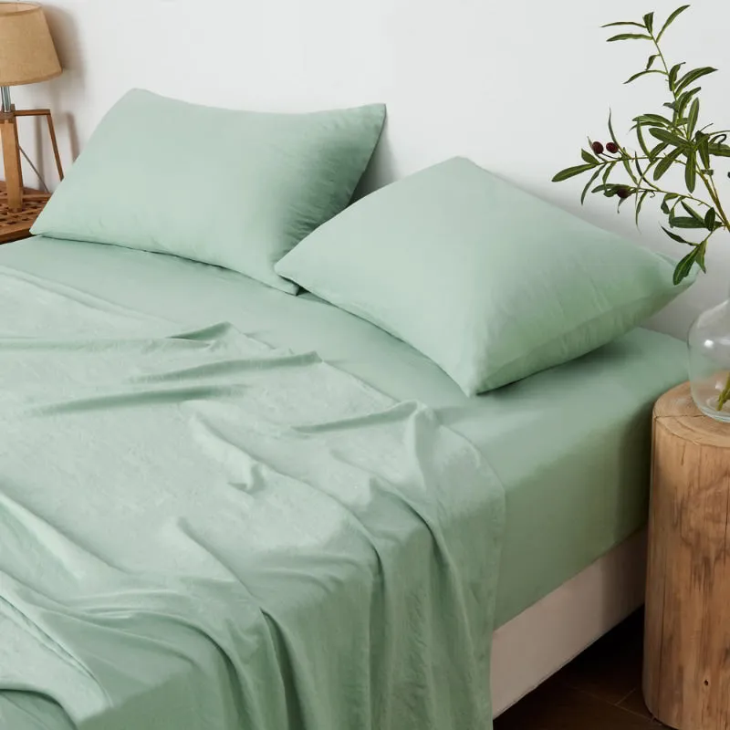 Linenova Pre-Washed Cotton Sheet Set