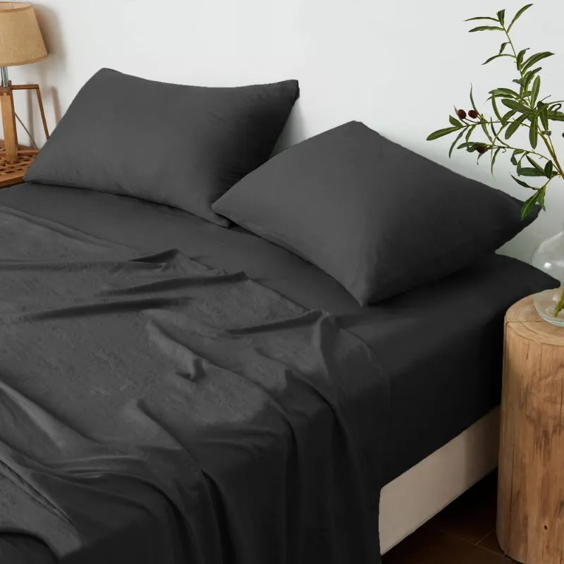 Linenova Pre-Washed Cotton Sheet Set