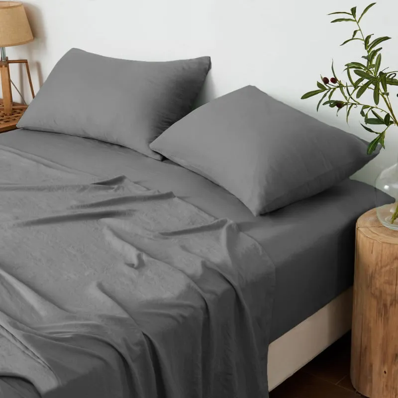 Linenova Pre-Washed Cotton Sheet Set