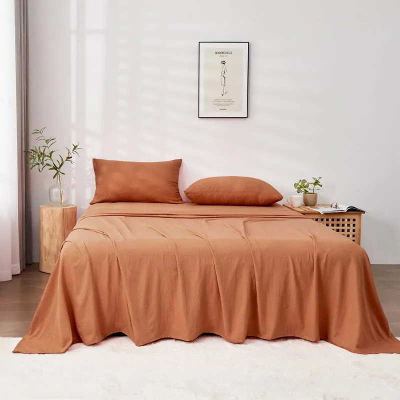 Linenova Pre-Washed Cotton Sheet Set