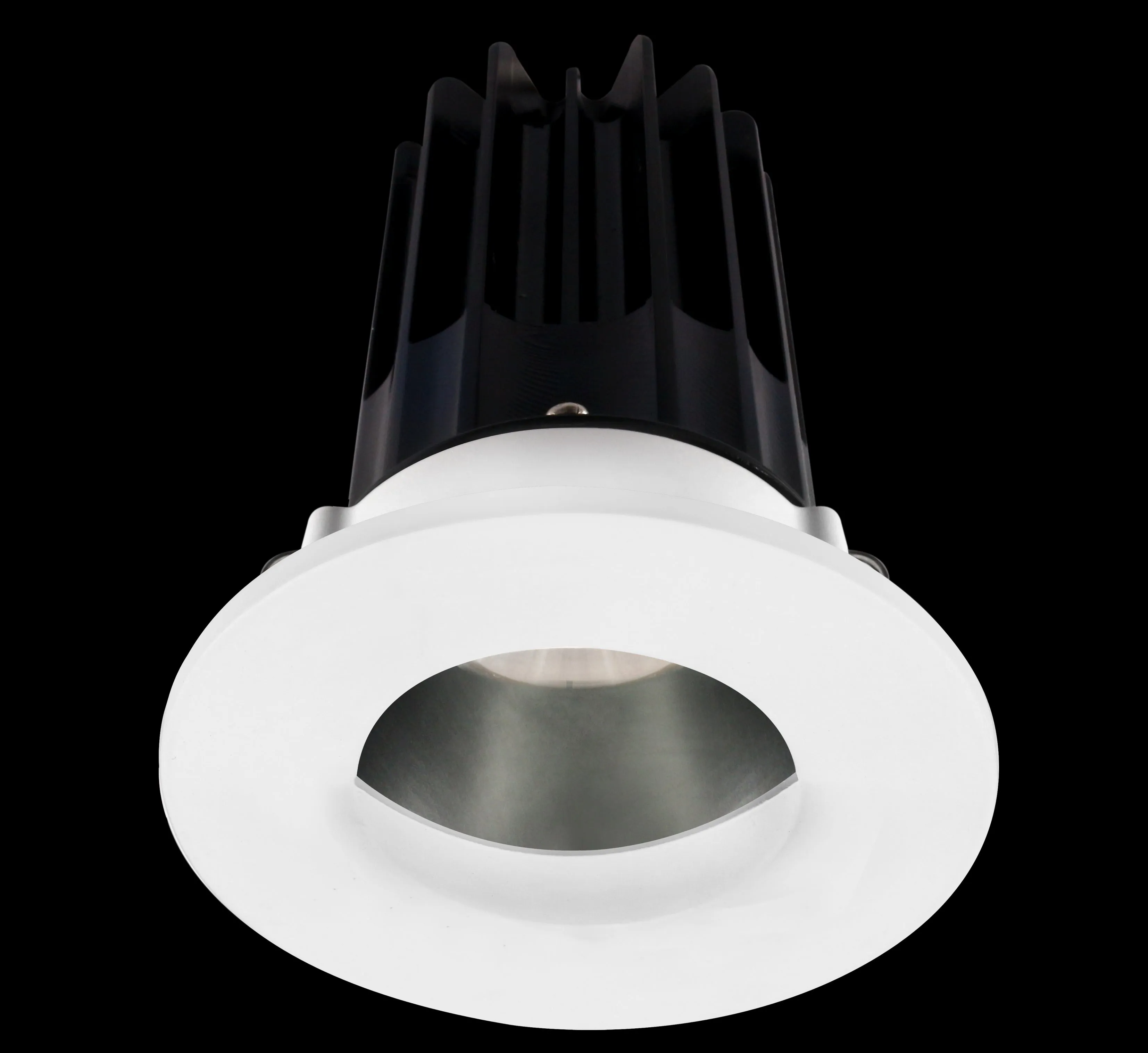 Lotus LED-2-S15W-5CCT-2RRCH-2RWW-24D 2 Inch Round Recessed LED 15 Watt Designer Series - 5CCT Selectable - 1000 Lumen - 24 Degree Beam Spread - Chrome Reflector - Wall Wash Trim