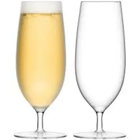 Lsa Bar Pilsner Glass Clear X 2