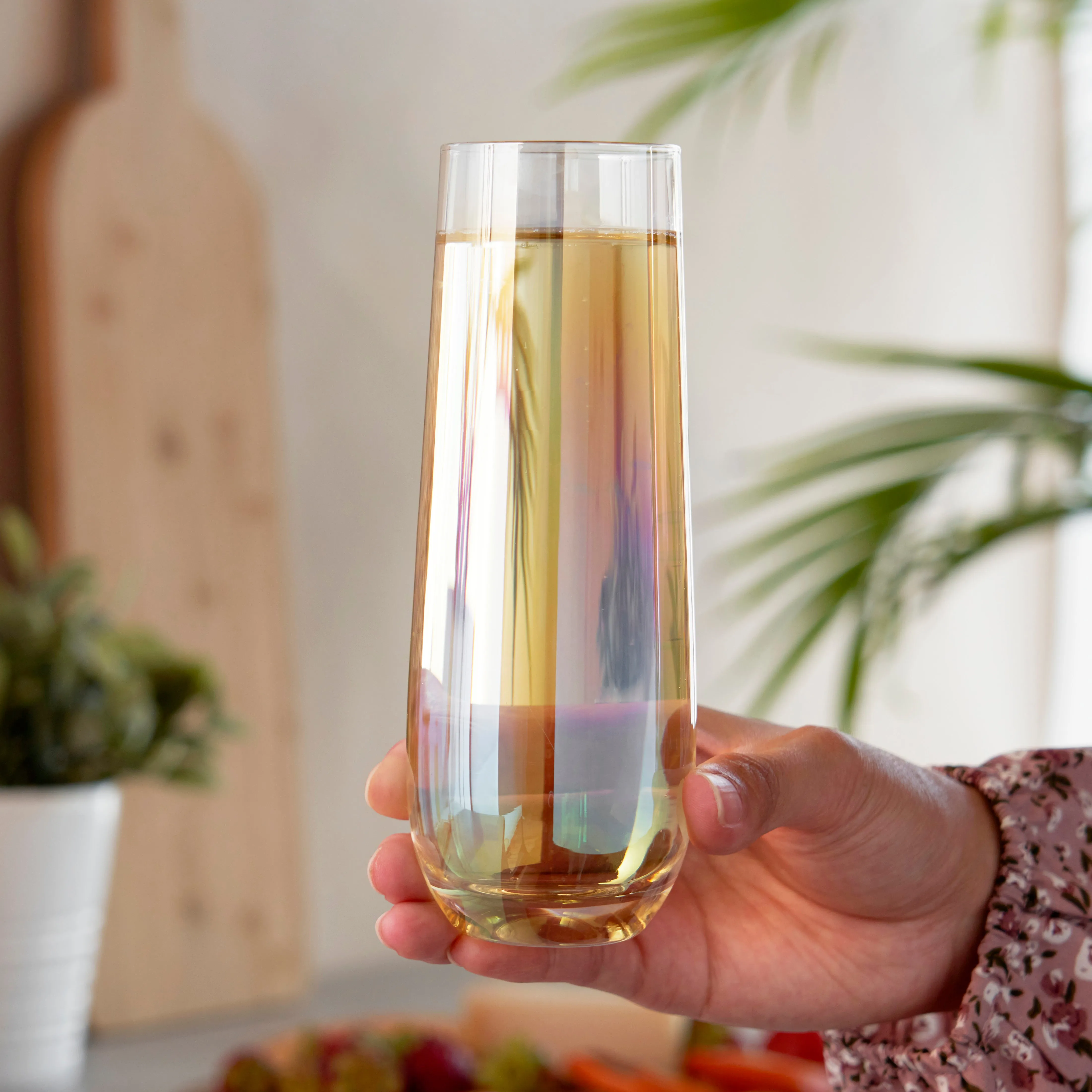 Luster Stemless Champagne Flute Set