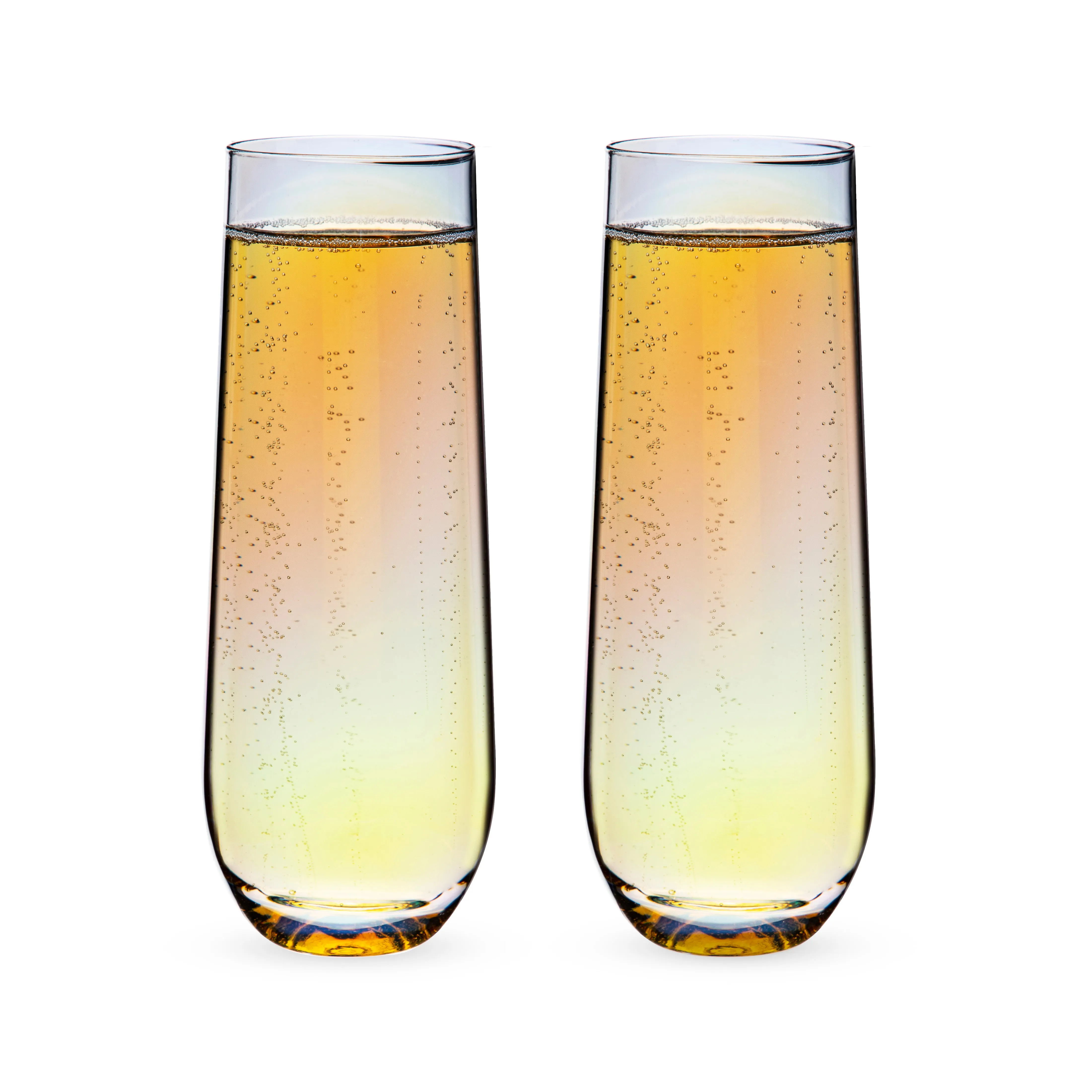 Luster Stemless Champagne Flute Set