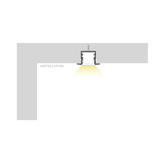 Luxrite LR43150 Recessed Mount LED Tape Channels .48"