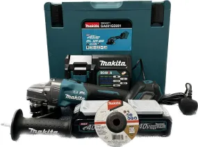 Makita 4" 40V Cordless Slide Switch Brushless Angle Grinder  GA021GD201 Come With 2.5Ah battery and Charger | Model : M-GA021GD201