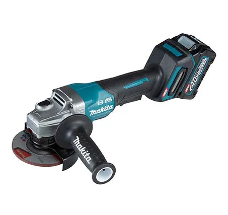 Makita 4" 40V Cordless Slide Switch Brushless Angle Grinder  GA021GD201 Come With 2.5Ah battery and Charger | Model : M-GA021GD201